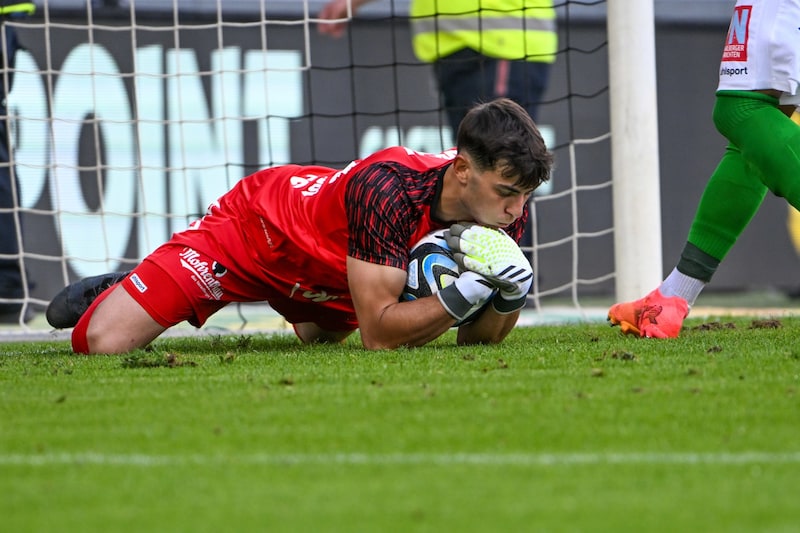 Simon Nesler-Täubl cut a fine figure for long stretches of the derby. (Bild: GEPA pictures)