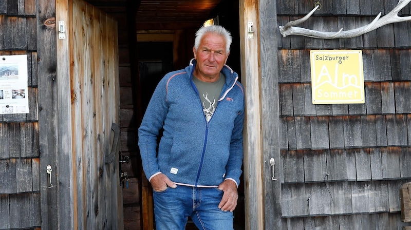Peter Seidl has closed his hut on the Mayrhofalm for the time being because of the inheritance dispute. (Bild: Gerhard Schiel)