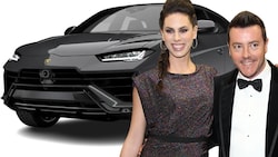 Ehepaar Benko: Im April 2023 wurde über die Signa-Gruppe ein Lamborghini Urus geordert. Das „Familien-Auto“ war in einem anderen Farbton als hier abgebildet.  (Bild: Krone KREATIV/Kristian Bissuti; lamborghini.com)