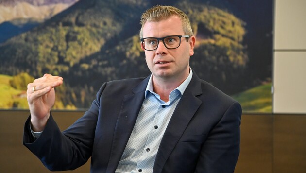 Markus Huemer, CEO of the Polytec Group, is the boss of more than 3800 employees, and more will be added in England. (Bild: Dostal Harald)