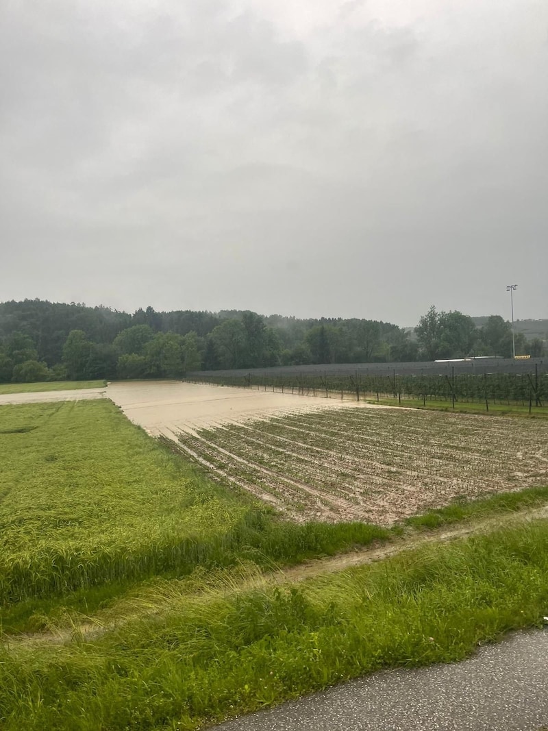 Der Bezirk Weiz war besonders stark von Überflutungen betroffen. (Bild: BFV Weiz)