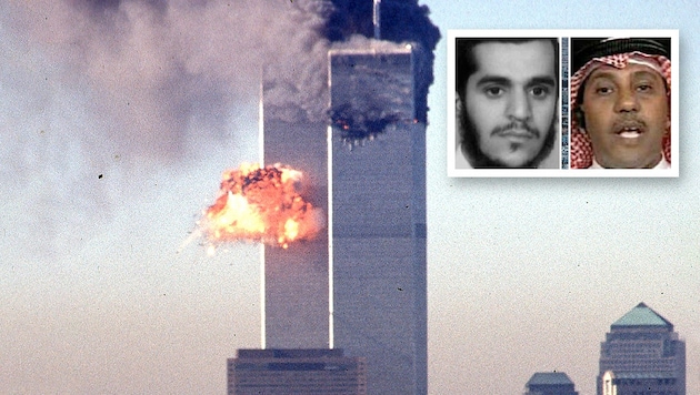 Halfen Fahad al-Thumairy und Omar al-Bayoumi im Auftrag von Saudi-Arabien den 9/11-Attentätern? Der Fall liegt bei Gericht.  (Bild: Krone KREATIV/picturedesk)