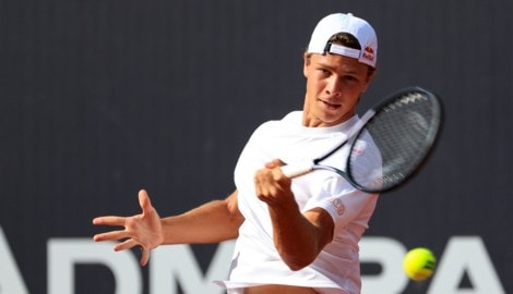 Joel Schwärzler steht beim Challenger in Vicenza im Achtelfinale. (Bild: GEPA pictures)