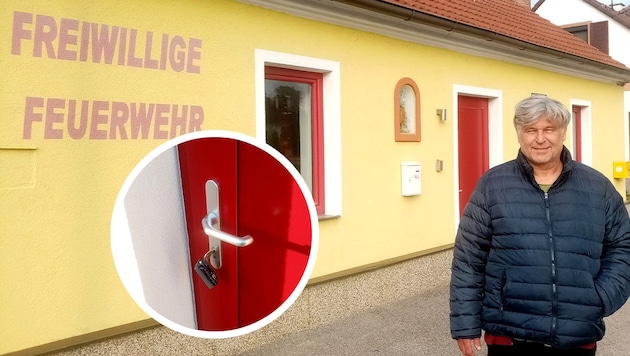 Normally Bübl opens doors - in this case it was more about locking them . . . (Bild: Krone KREATIV/F. Seidl (2))