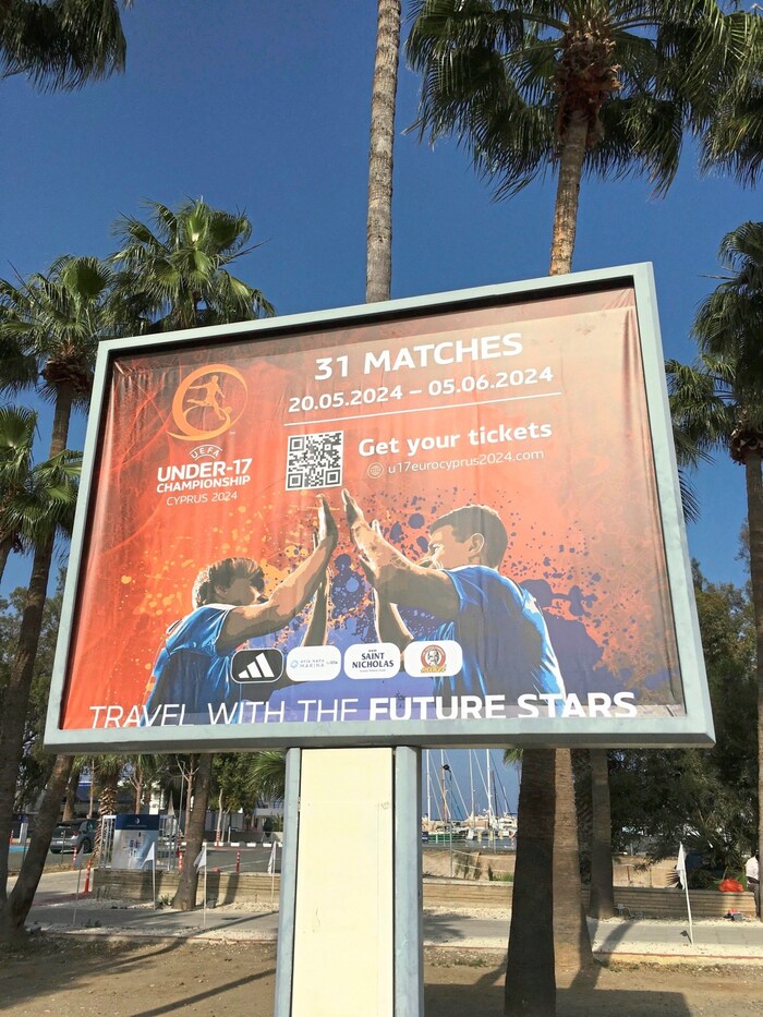 The U-17 European Championship is being promoted all over Cyprus.