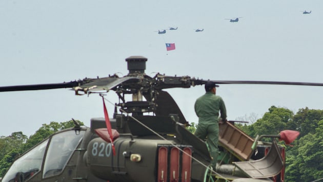 ABD Tayvan'ı askeri teçhizatla donatıyor. (Bild: AFP/Sam Yeh)