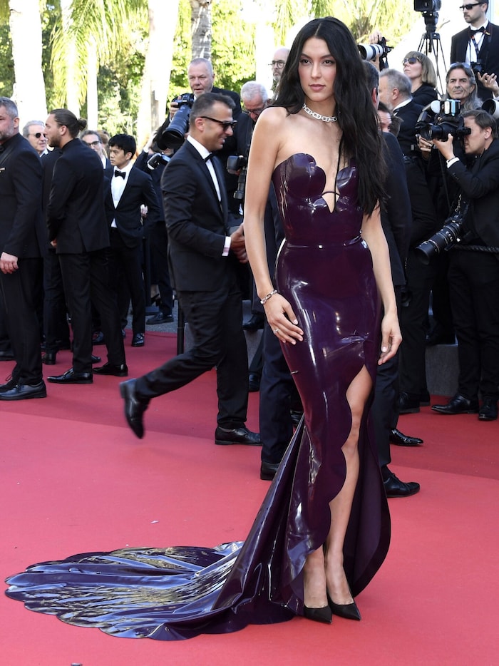 In diesem aufregenden Kleid schritt Mir in der letzten Woche in Cannes über den roten Teppich.