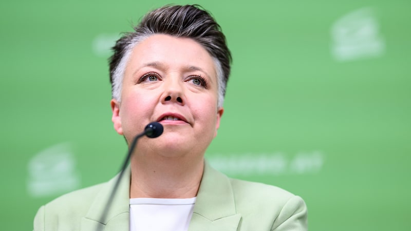 Die Generalsekretärin der Grünen, Olga Voglauer (Bild: APA/MAX SLOVENCIK)