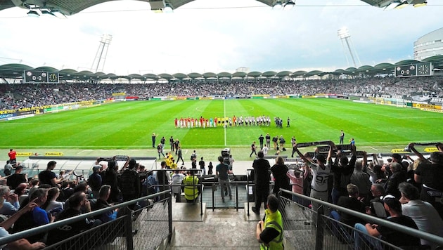 Das Stadion in Liebenau ist in die Jahre gekommen und vor allem international nicht mehr zeitgemäß. (Bild: Pail Sepp)