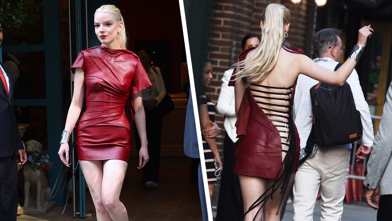 Fiery red fumble - Taylor-Joy flashes butt in sexy lace-up dress | krone.at