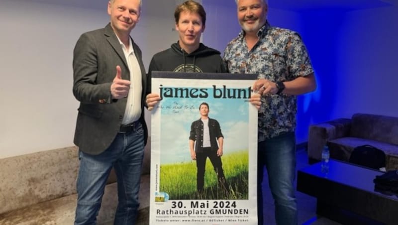 James Blunt and the organizers are looking forward to 30.5. (Bild: floro.at)