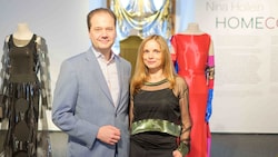 Von New York nach Österreich: Nina und Max Hollein auf Besuch im Linzer Schlossmuseum (Bild: Horst Einöder/Flashpictures)