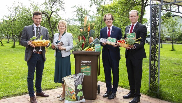 Stellten die Restlbox für die Gastronomie vor:  (Bild: Rene Vidalli)