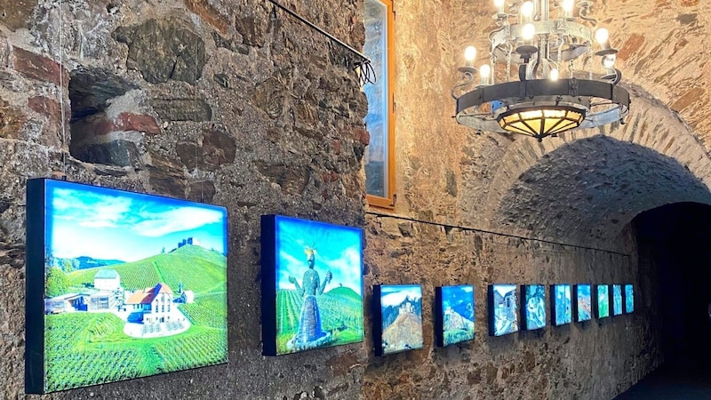 Burg Taggenbrunn: Weinbau und Kunst sind die weiteren Steckenpferde des Uhrenunternehmers Alfred Riedl. (Bild: Manuela Karner)
