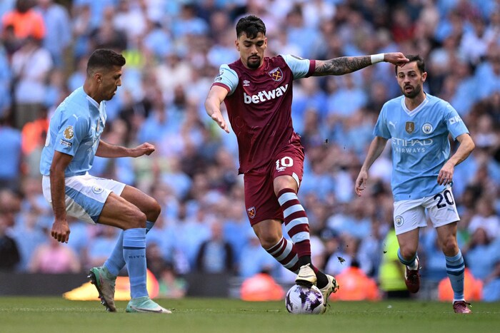 Lucas Paqueta im Einsatz gegen Manchester City