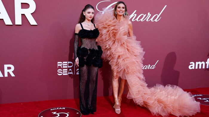 Glamour-Auftritt bei der Amfar-Gala: Leni begleitete Mama Heidi Klum