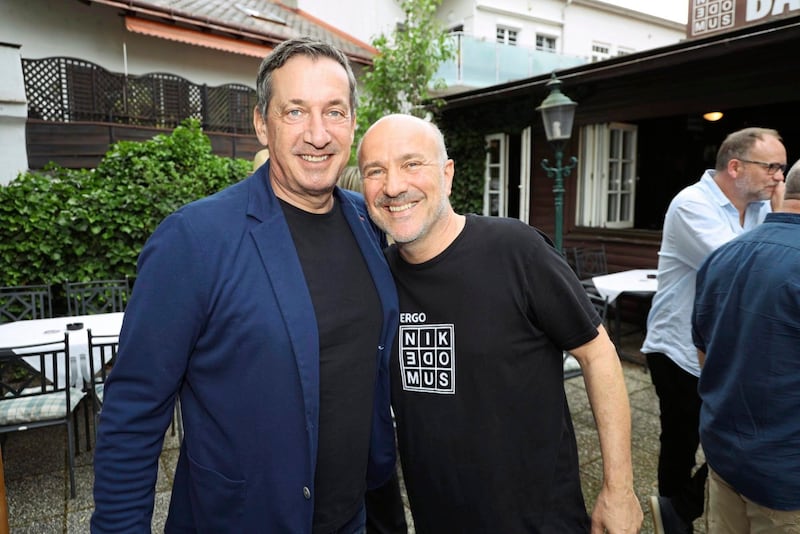 „Lotterbuben“-Kollege Viktor Gernot (links) und Nikodemus-Wirt Niki Neunteufel.  (Bild: Karl Schöndorfer TOPPRESS)