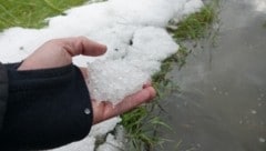 Hagel im Raum Neunkirchen (NÖ) (Bild: Einsatzdoku)