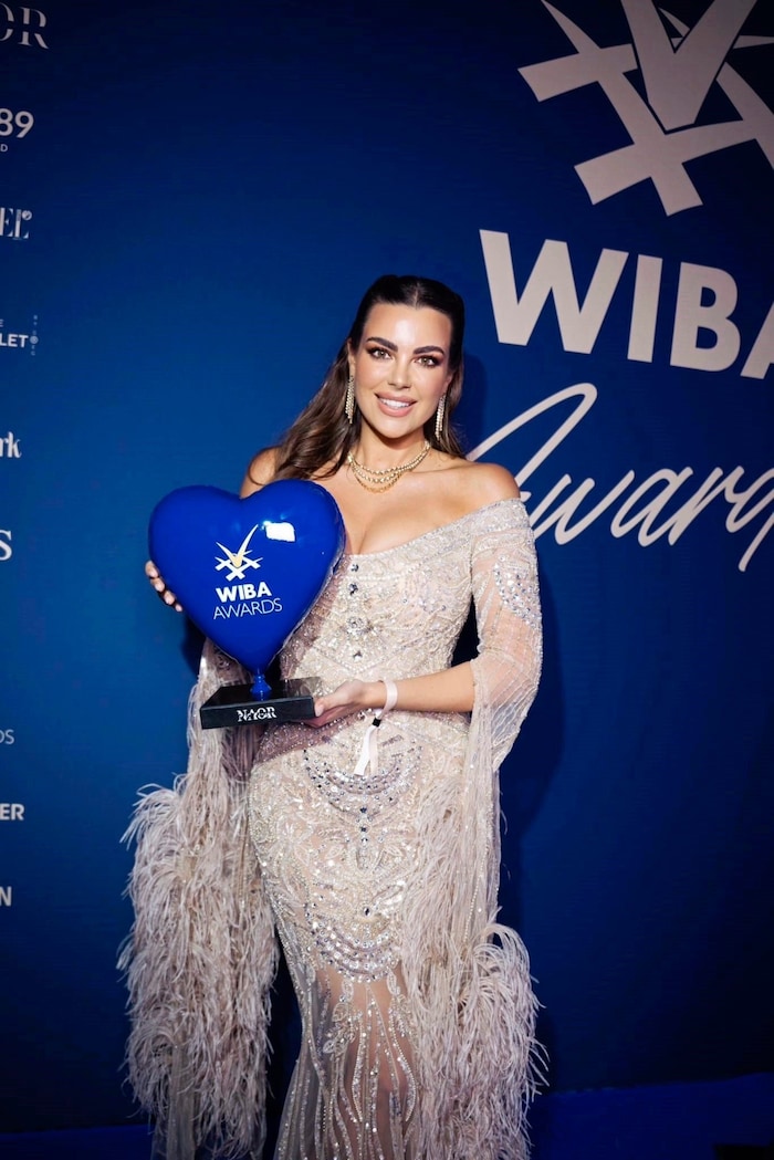 Nadine freute sich über ihre erste internationale Auszeichnung beim WIBA Award.