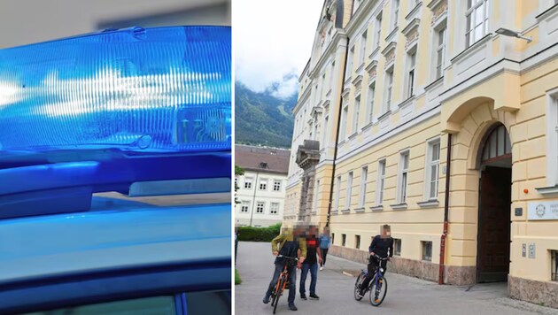 Ein Großaufgebot an Polizeikräften war gefordert. (Bild: Christof Birbaumer/Johanna Birabumer/Krone KREATIV)