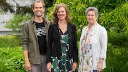 Grünes Trio: Wolfgang Spitzmüller, Anja Haider-Wallner und Regina Petrik (v.l.) (Bild: Fabian Müntz)