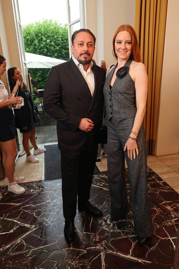 Ex-top model Barbara Meier with her husband Klemens Hallmann.