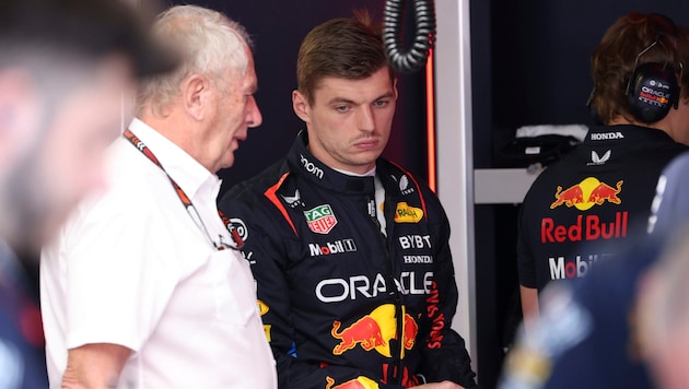 Pure frustration at Red Bull Racing and Max Verstappen ... (Bild: AP/Associated Press)