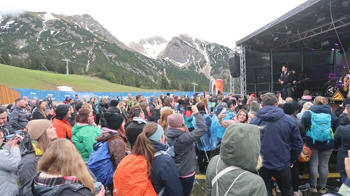 Das Open Air fand auf 1760 m statt.