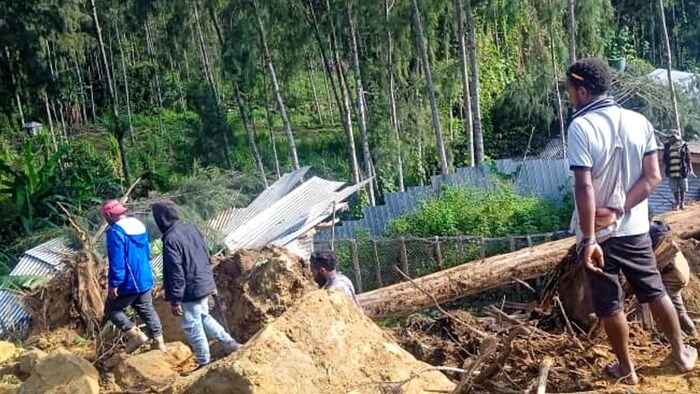 Bei dem Erdrutsch in Papua-Neuguinea kamen etwa 670 Menschen ums Leben.