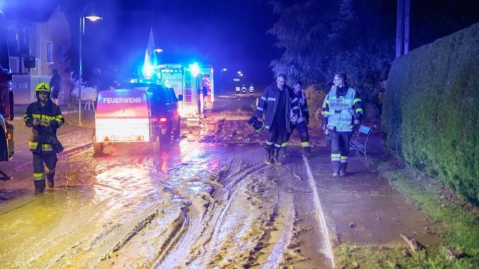 Verschlammte Straßen in der Südoststeiermark
