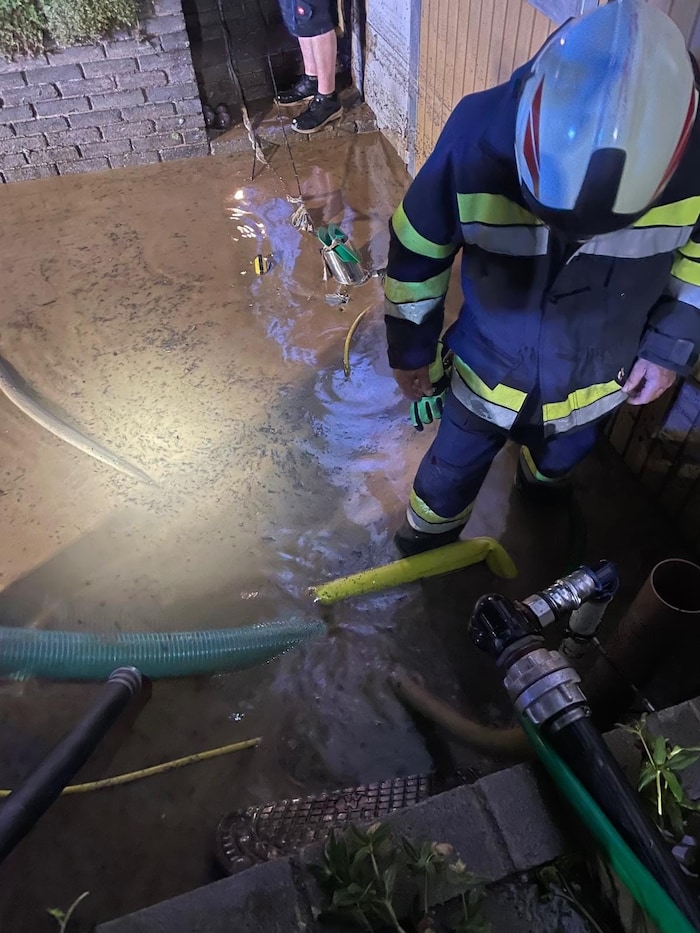 Überflutungen in Kirchberg an der Raab