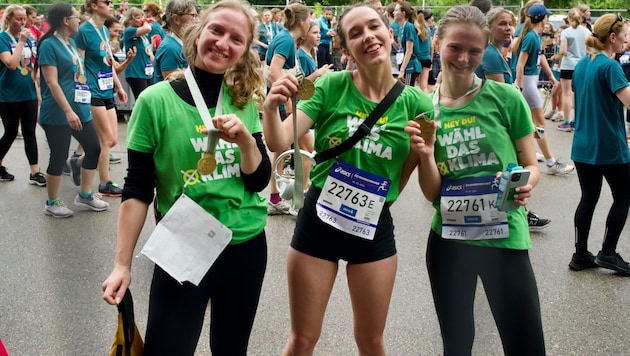 Lena Schilling ran with other young women. (Bild: Karo Pernegger)