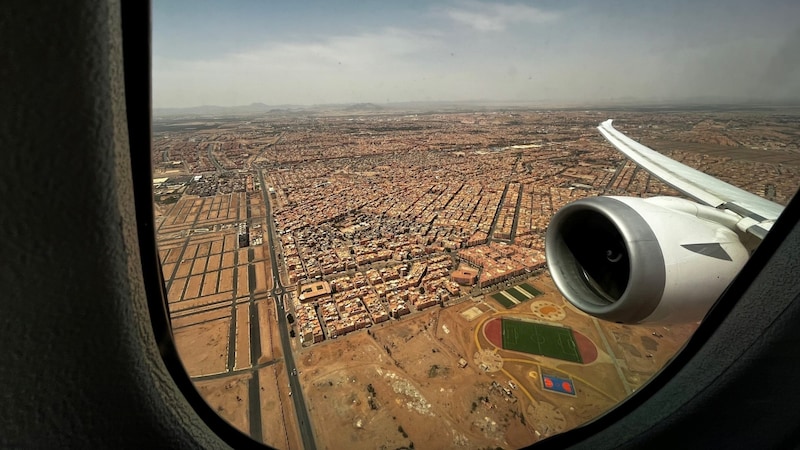 View of Morocco from the cabin (Bild: zVg)