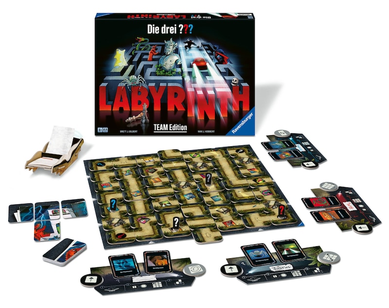 Eine weitere spannende Variante von Labyrinth für alle Krimi-Fans. Für zwei bis vier Spieler ab acht Jahren. (Bild: 2016 team dv GmbH all rights reserved)