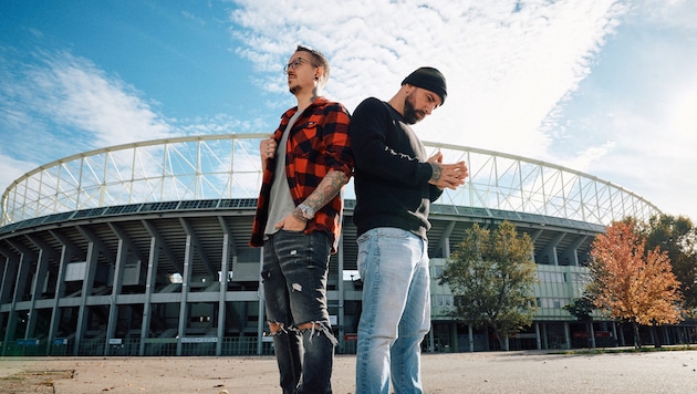 Beim Benefizkonzert „We Stand With Ukraine 2022“ spielten Seiler und Speer schon mal im Happel-Stadion. 2025 kommen sie als Headliner dorthin zurück. (Bild: Pascal Riesinger)