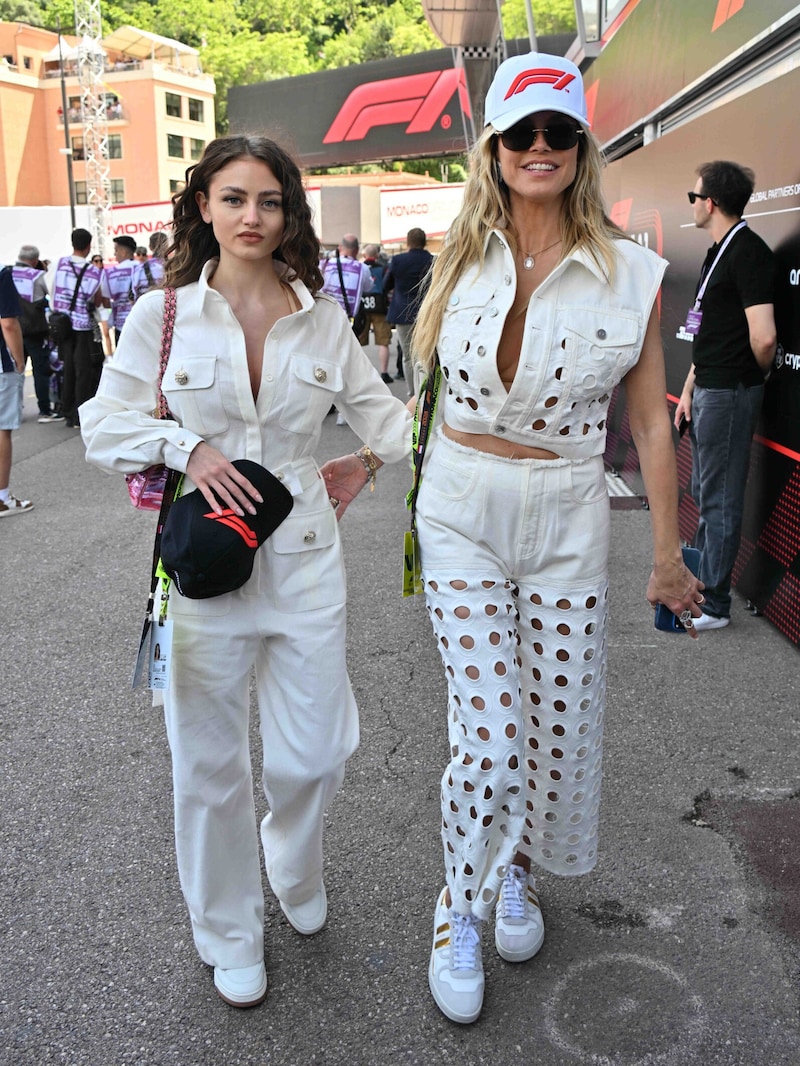 Leni Klum und Heidi Kum in Monaco (Bild: picturedesk.com/Manuele Mangiarotti / PA)