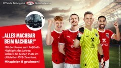 Auf die österreichischen Fußball-Fans wartet ein einmaliger Gewinn. (Bild: Krone KREATIV)