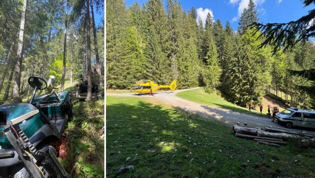 Der 86-Jährige war Mitte Mai mit dem Golfcart abgestürzt. Jetzt ist er seinen schweren Verletzungen erlegen. (Bild: ZOOM Tirol/Krone KREATIV)