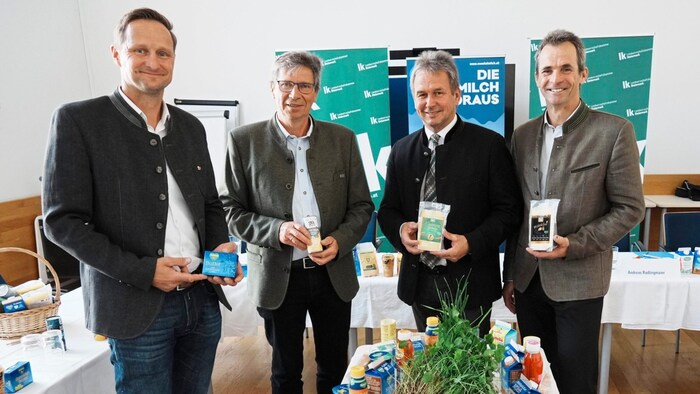 Franz Spath, Andreas Radlingmaier, Franz Titschenbacher und Jakob Karner