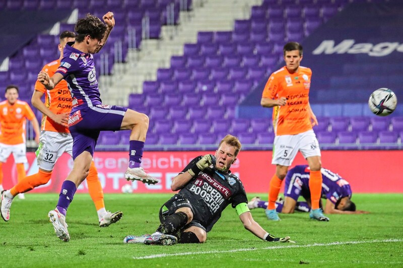 Beim letzten Play-off-Duell in Hartberg gelang Fitz ein Traumtor aus 40 Metern. (Bild: GEPA pictures)