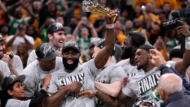 Die Boston Celtics sind Eastern Conference Champions. (Bild: AP ( via APA) Austria Presse Agentur/ASSOCIATED PRESS)