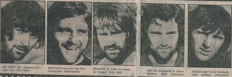 In 1974, SK VÖEST had shaved everyone off on the pitch - with long unshaven players. (Bild: zVg)