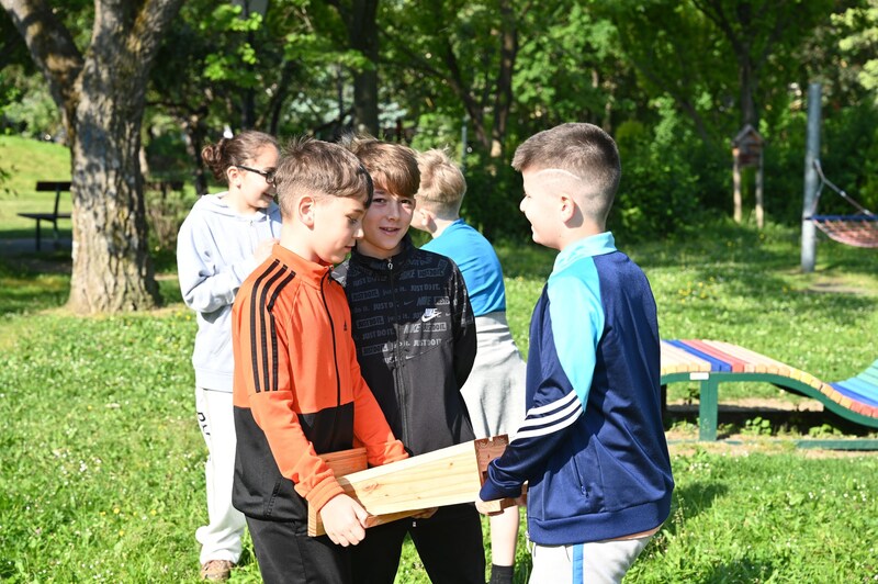 Eine wertvolle Aktion zum Schutz von Fledermäusen der Schüler der 3b-Klasse der Volksschule Radetzkystraße.  (Bild: 2024psb/sap)