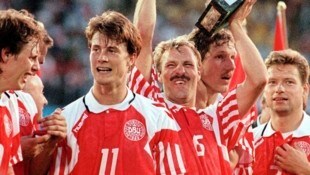 Kim Vilfort (2.v.re.) siegte bei der EURO 1992 mit den sensationellen Dänen. (Bild: picturedesk.com/Bernd Weissbrod / dpa / picturedesk.com)