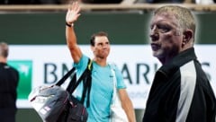 Rafael Nadal (l.) musste sich Zverev geschlagen geben, Boris Becker (r.) kritisierte die Auslosung. (Bild: GEPA/GEPA pictures)