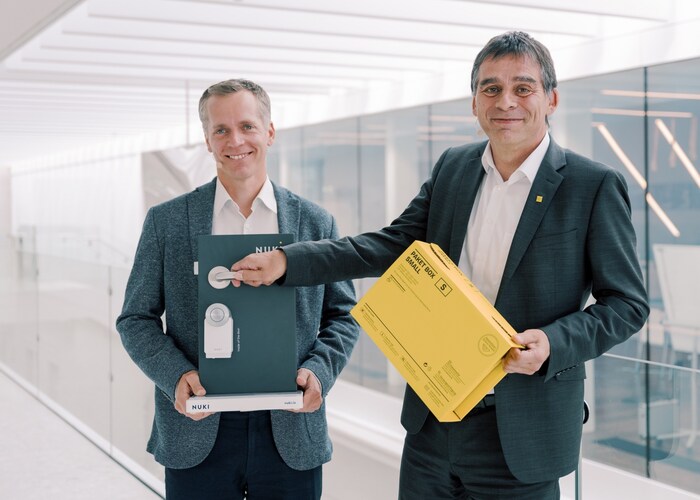 Martin Pansy from Nuki and Post CEO Peter Umundum