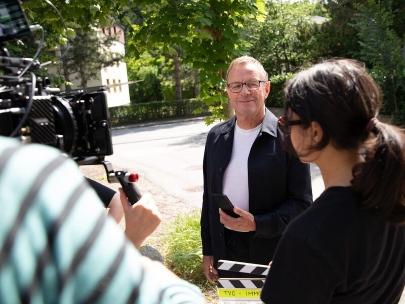 Klappe und Action! Nicht jede Aufnahme war gleich im Kasten. (Bild: Jana Madzigon)