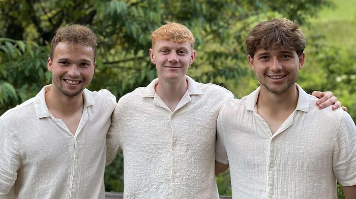 Gute Freunde: die „Kuchler Buam“ Matthias Seidl, Nicolas Seiwald und Simon Seidl (v. li.)