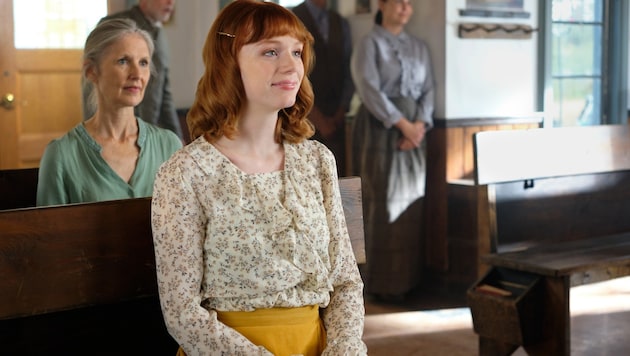 Mamie Laverock a The Coal Valley Saga című Netflix-sorozatban tűnt fel. Most a fiatal színésznő az életéért küzd. (Bild: picturedesk.com/©Hallmark Entertainment / Everett Collection)