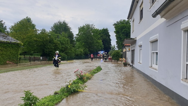 Hochwasser im steirischen Burgau (Bild: BFV Fürstenfeld)